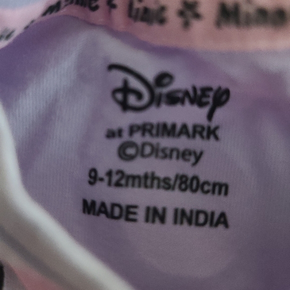 Disney Minnie Mouse T-shirts Tees Size 9-12 Months Yellow Purple - Picture 7 of 7